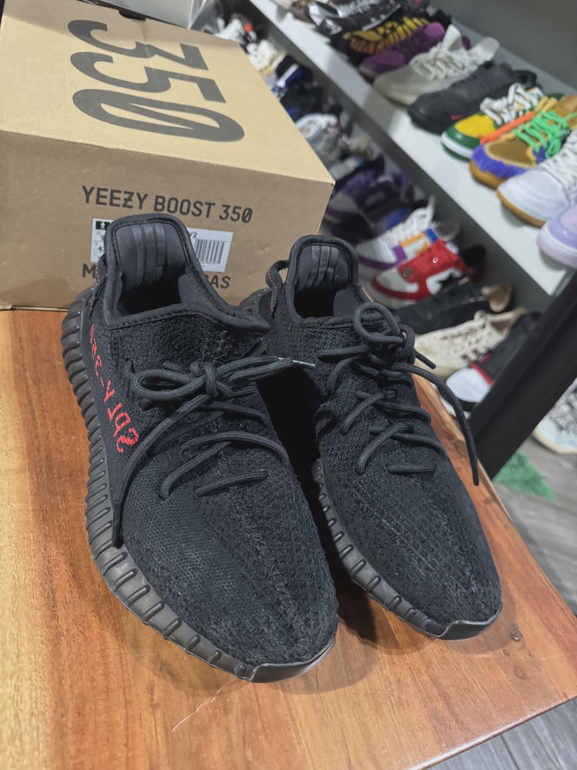 adidas Yeezy Boost 350 V2 Black Red • Pre-Owned [4809]