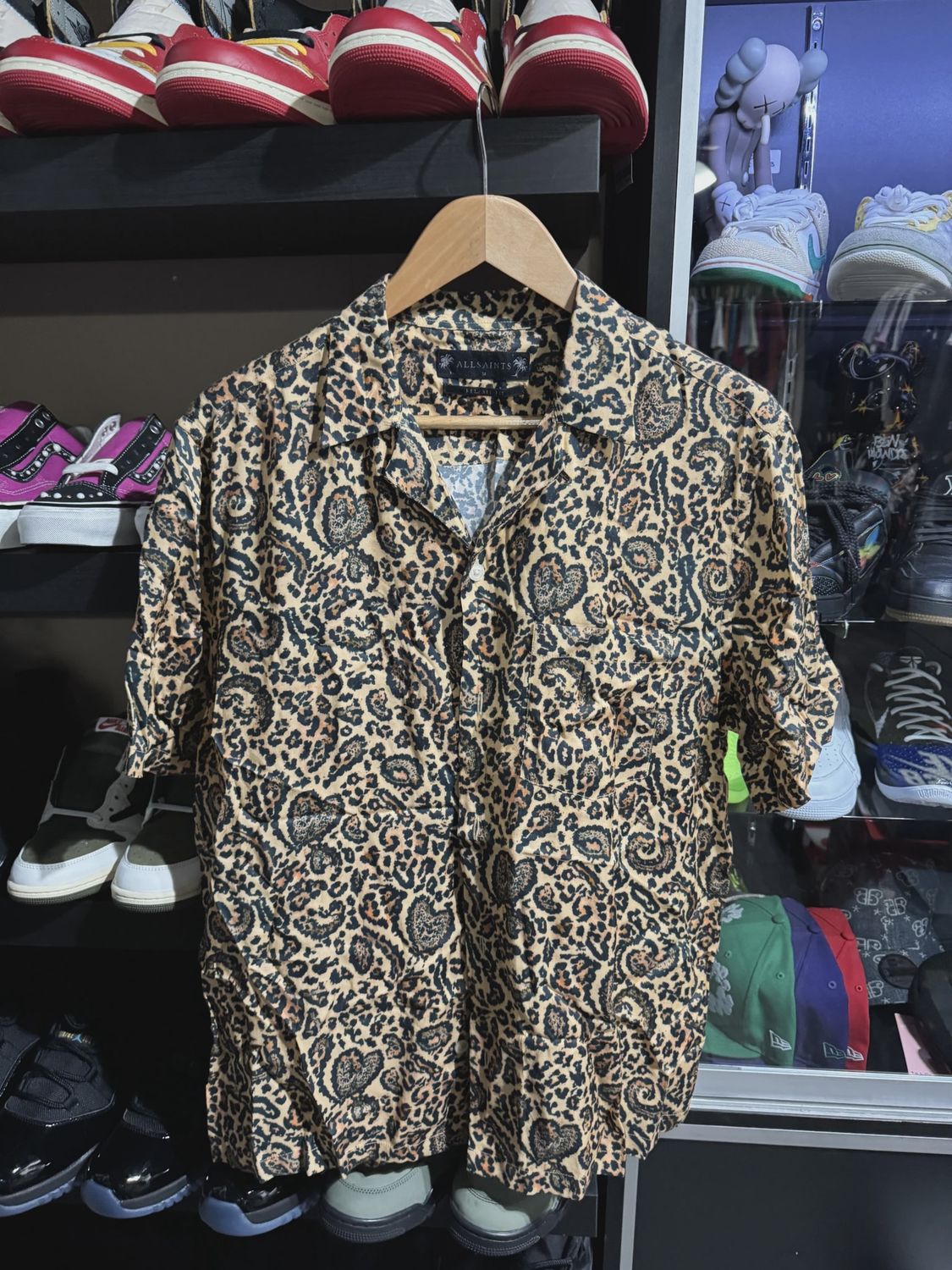 All Saints All Over Print Button Up • Pre-Owned [5448]