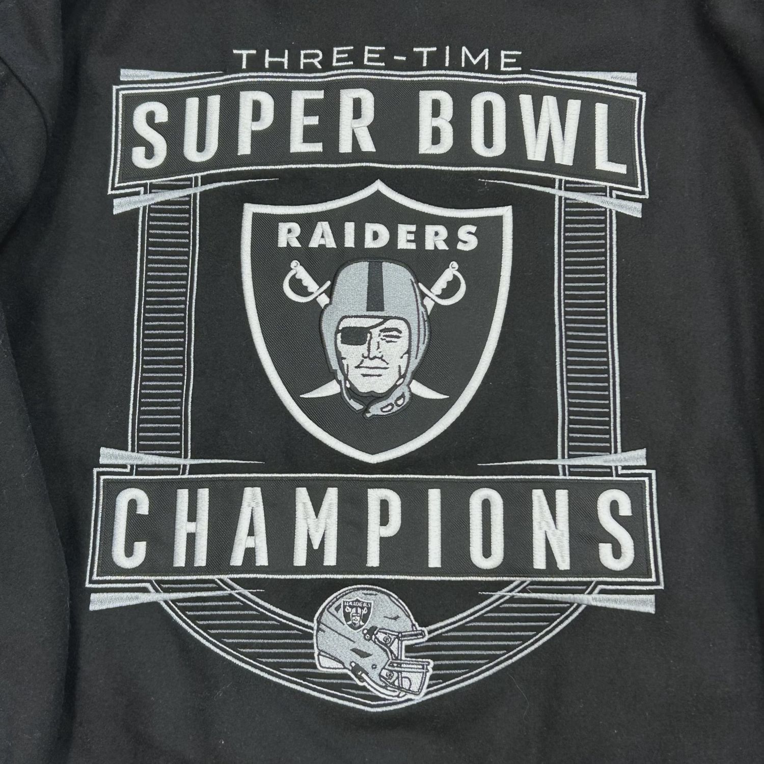 JH Design Black Raiders Jacket • Pre-Owned [0344]