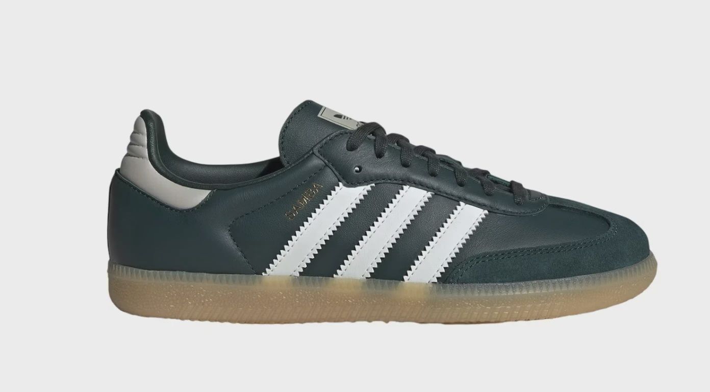adidas Samba OG Mineral Green Off White Putty Grey (GS) • Brand New [0850]