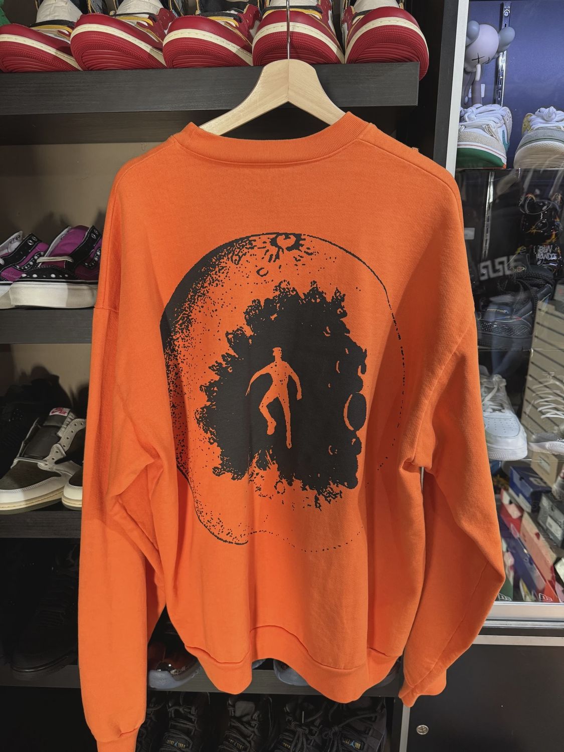 Kid Cudi NASA To The Moon Crewneck Orange  • Pre-Owned [7218]