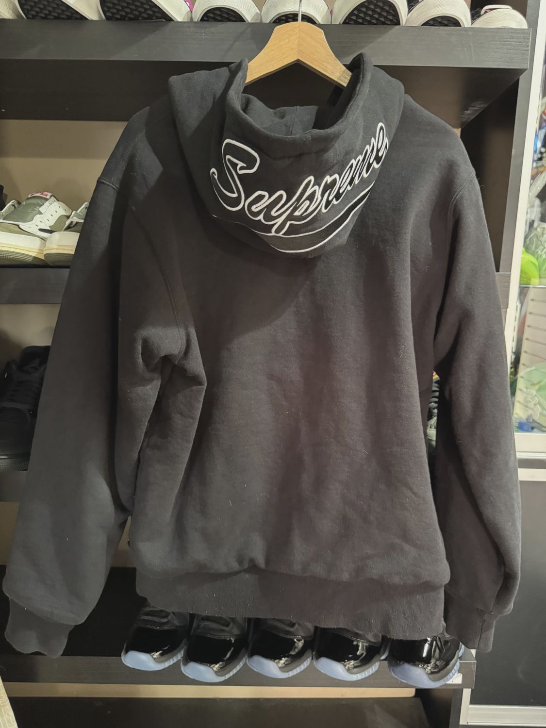 Supreme Thermal Zip Up Sweatshirt Back • Pre-Owned [2278]