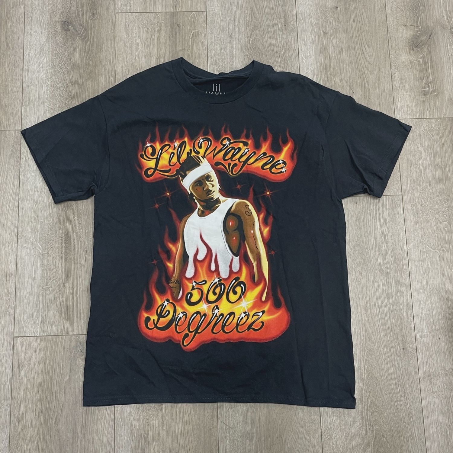 Lil Wayne AIRBRUSH 20TH ANNIVERSARY T-SHIRT • Pre-Owned [3339]
