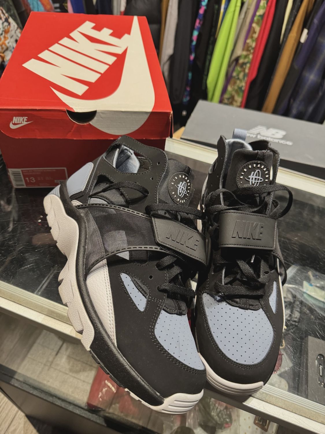 Nike Air Trainer Air Huarache Cool Blue Black • Pre-Owned [3246]