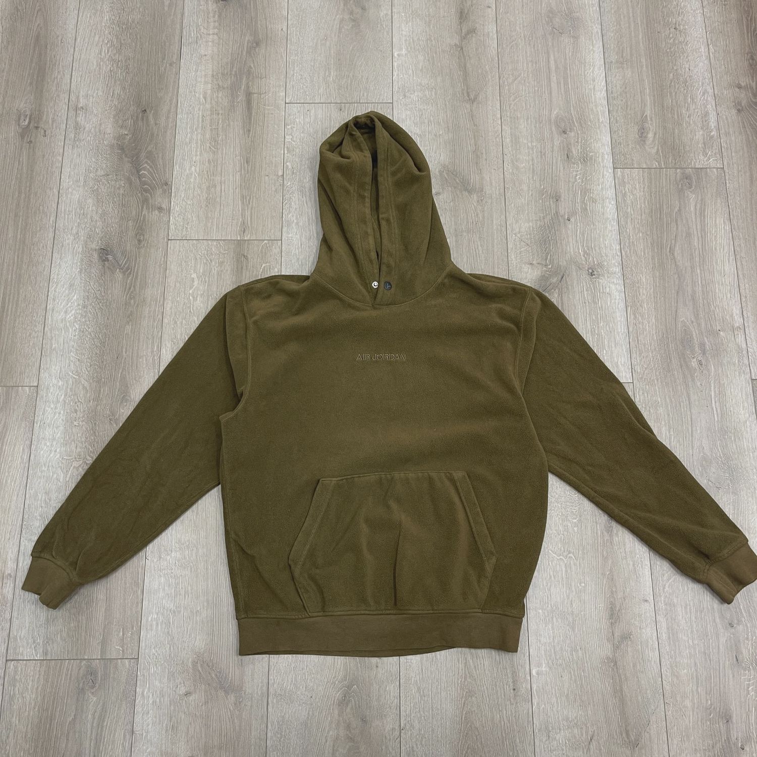Jordan Fleece Hoodie Olive Green • Pre-Owned [7748]