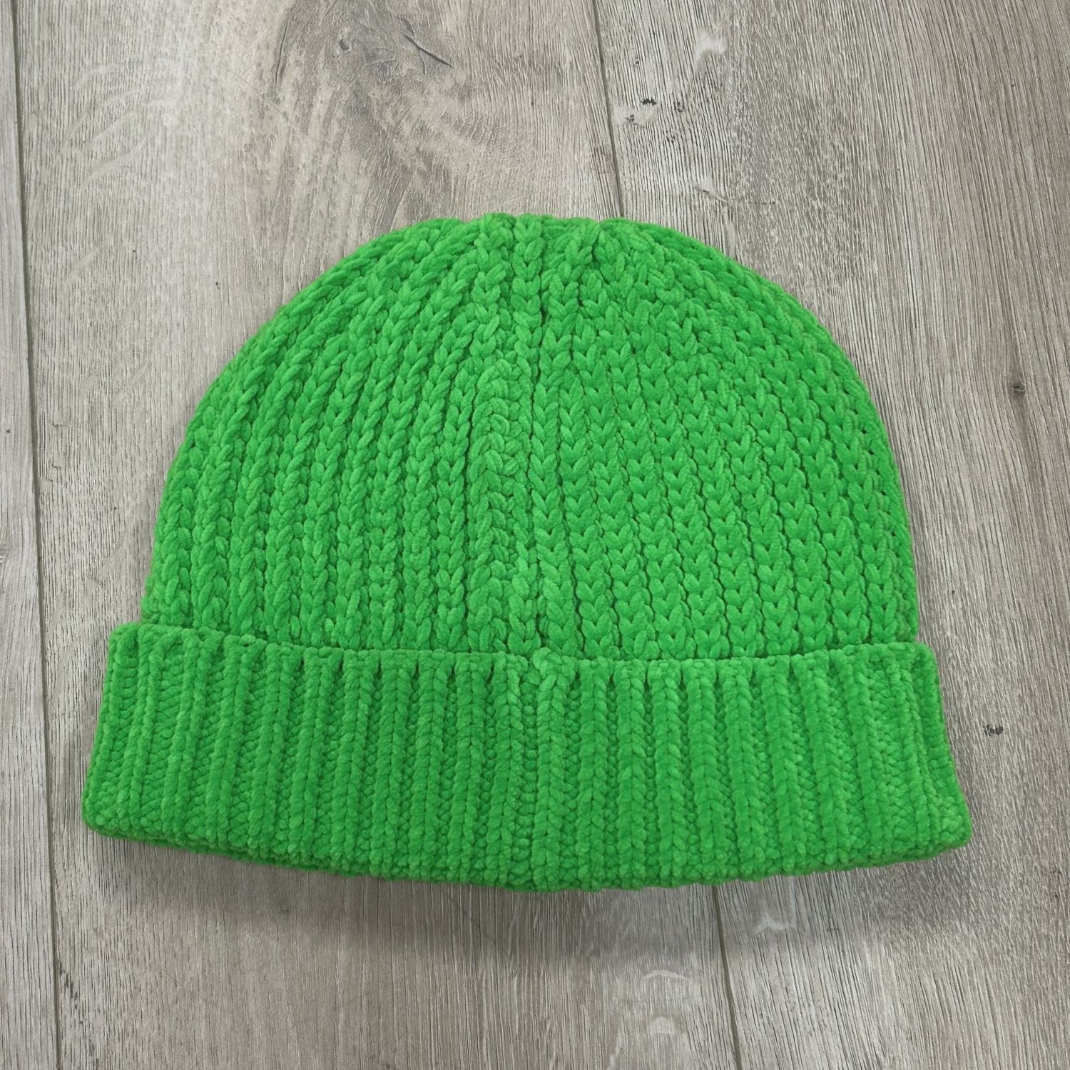 Bottega Veneta Green Chenille beanie • Brand New [0748]