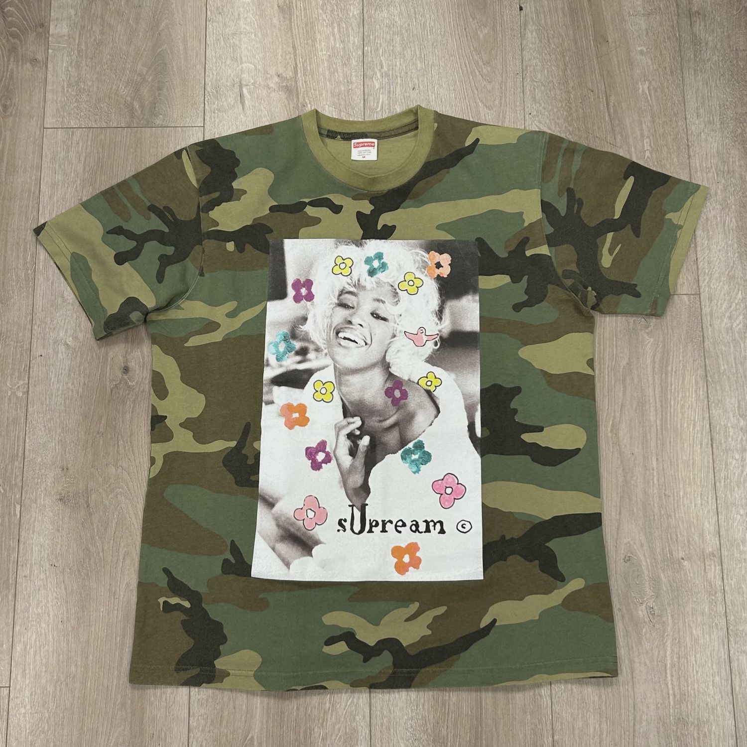 Supreme Naomi Tee Woodland Camo • Pre-Owned [1946]