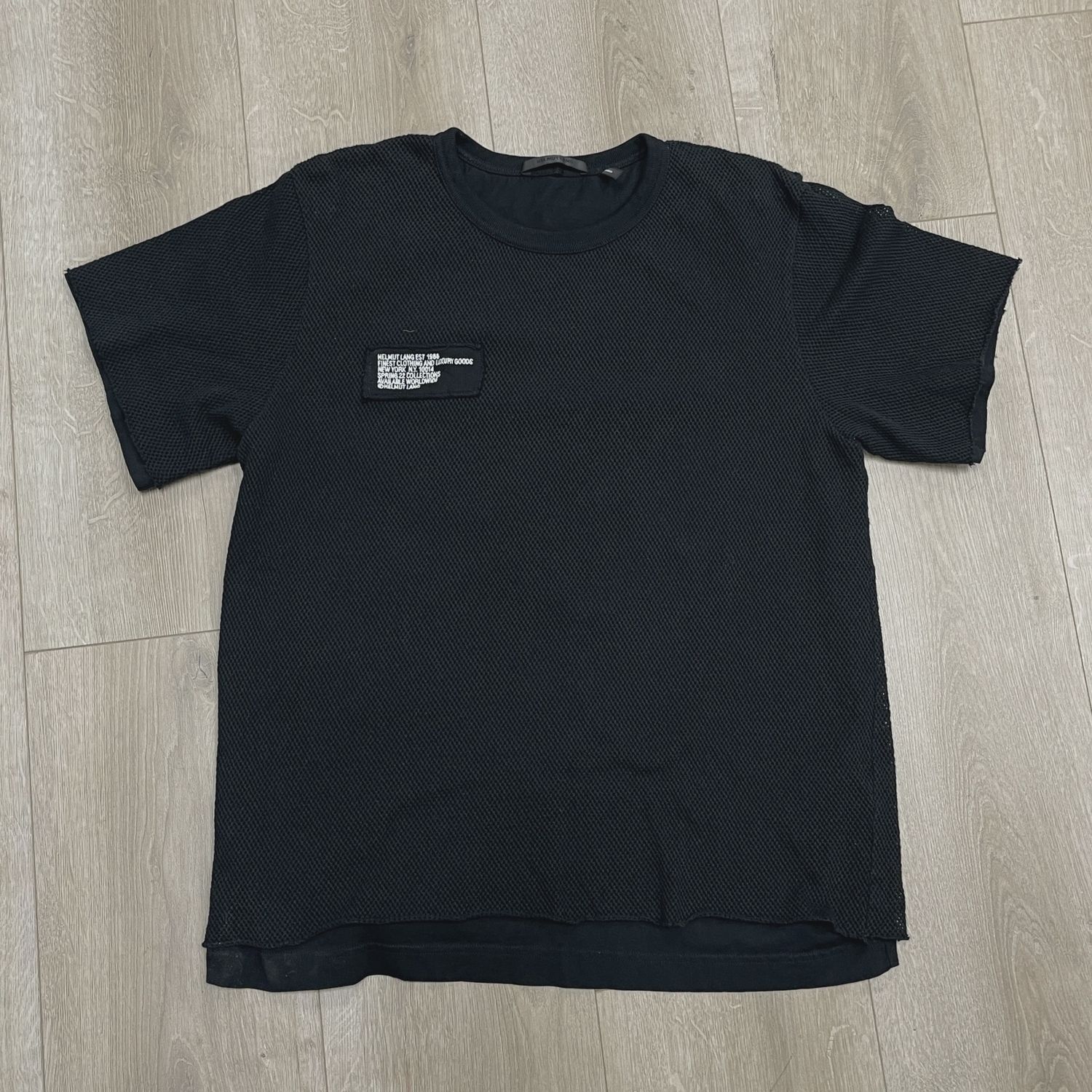 Helmut Lang Trapunto Mesh Tee • Pre-Owned [2982]