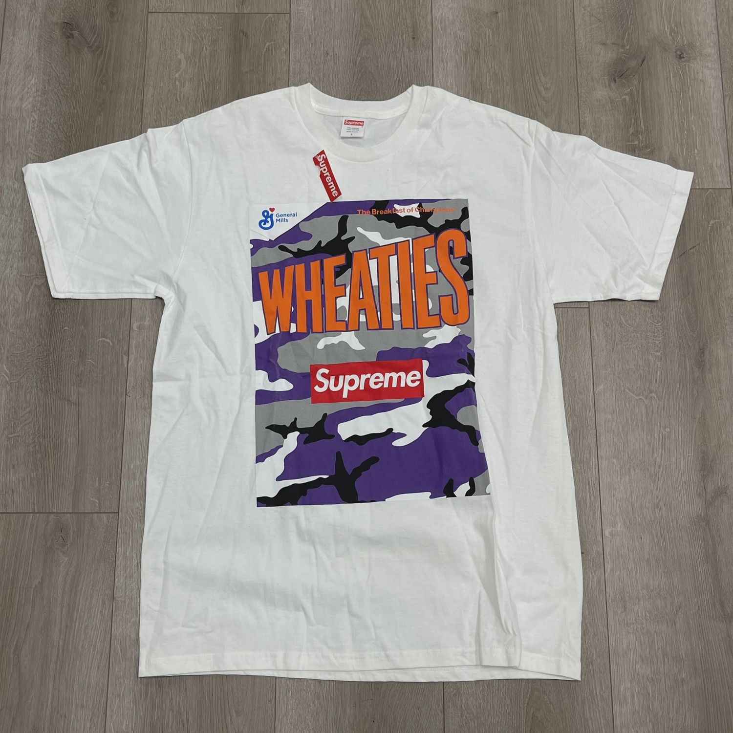SS21 Supreme Wheaties Tee White • Brand New [6633]