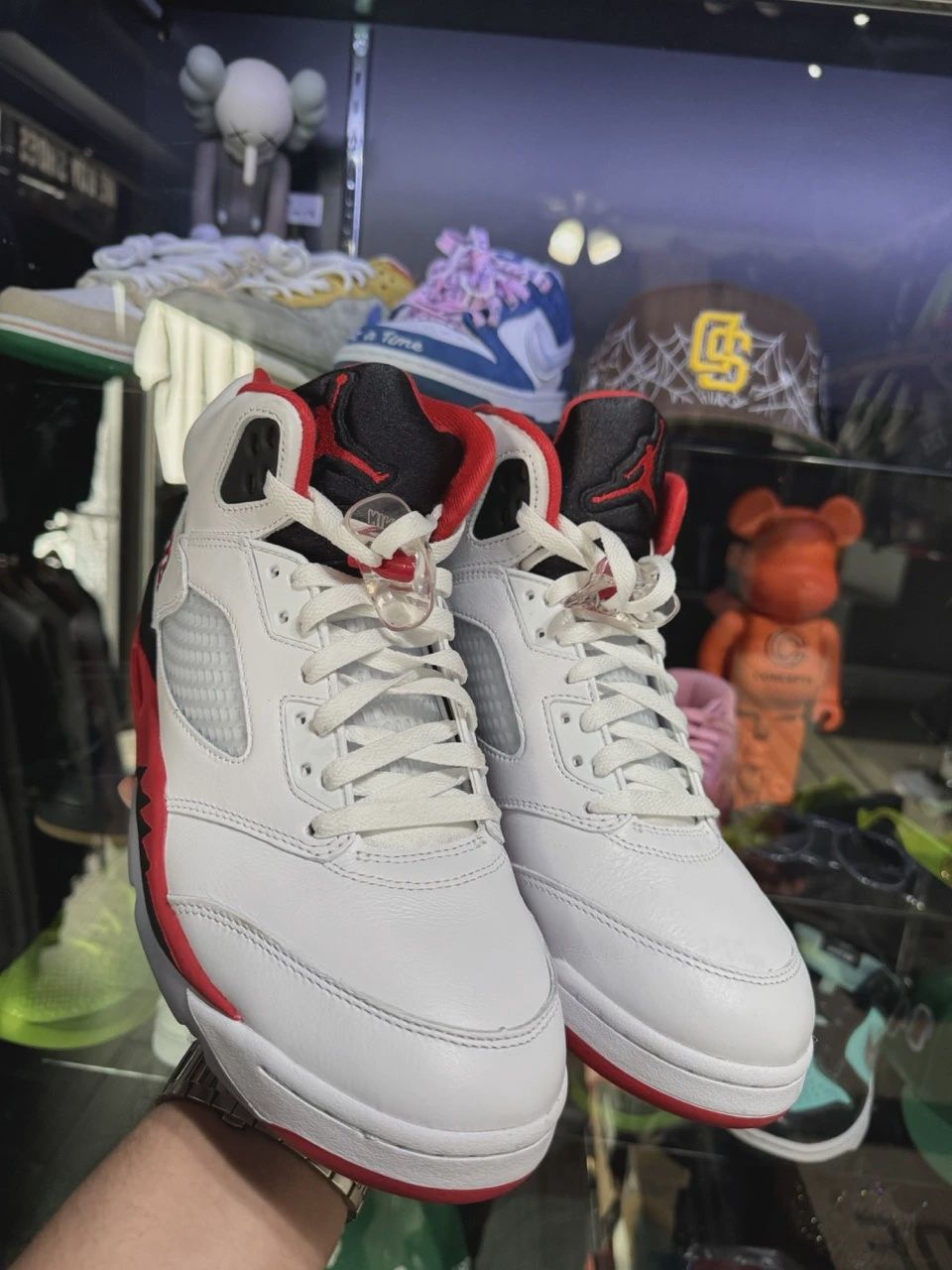 Air Jordan 5 Retro Fire Red Black Tongue (2025) No Box • Pre-Owned [7652]