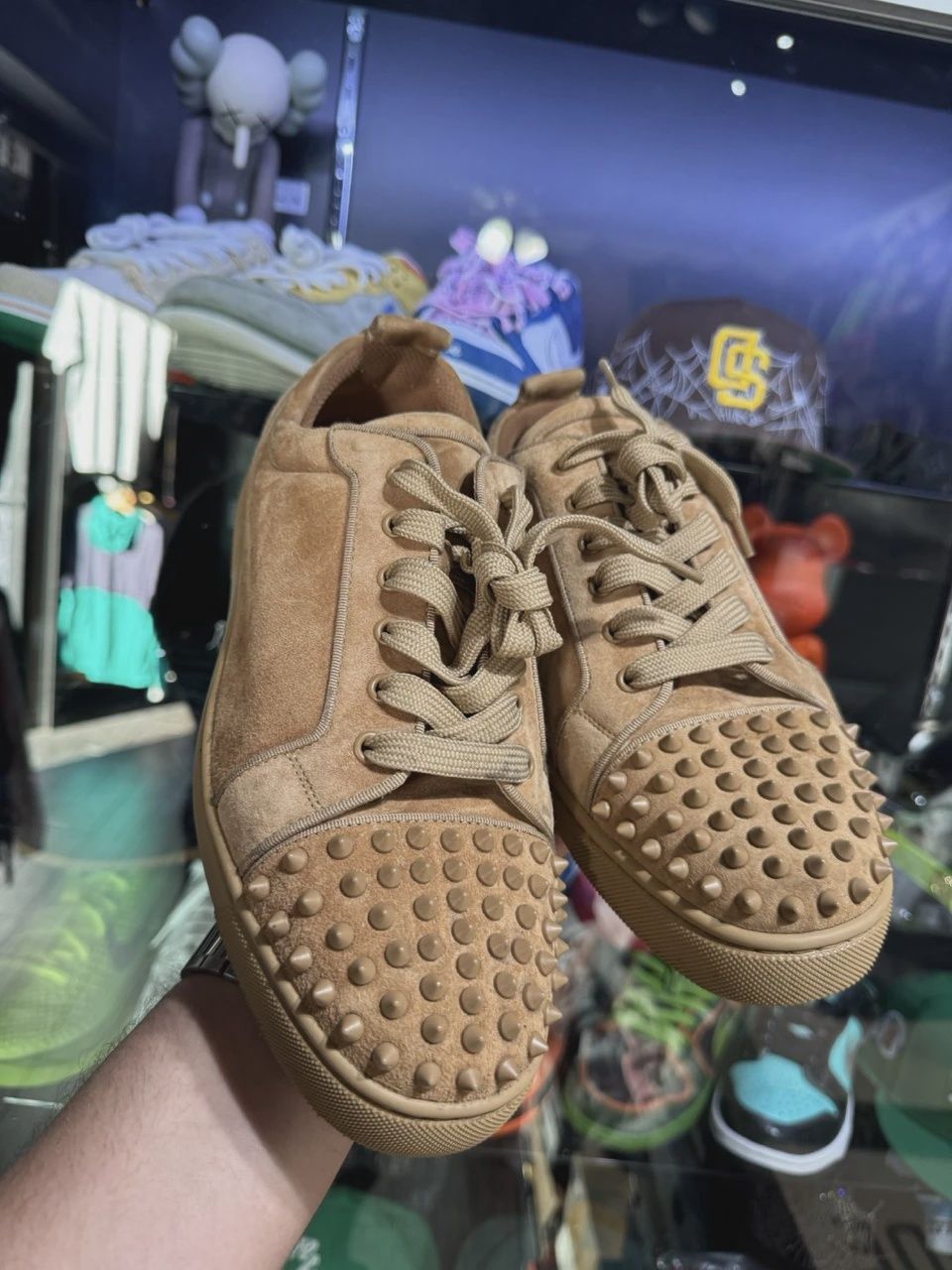 Christian Louboutin Suede brown No Box • Pre-Owned [8232]