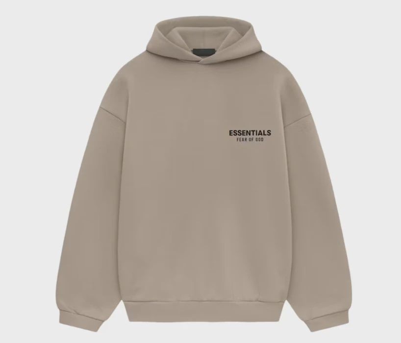 Fear of God Essentials Fleece Hoodie Desert Sand • Brand New [3477]