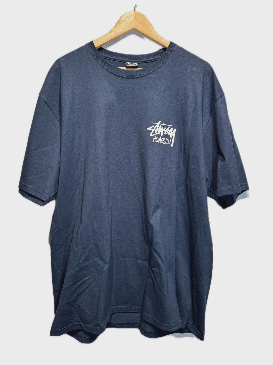 Stussy Honolulu Navy Tee XL • Pre-Owned [6415]