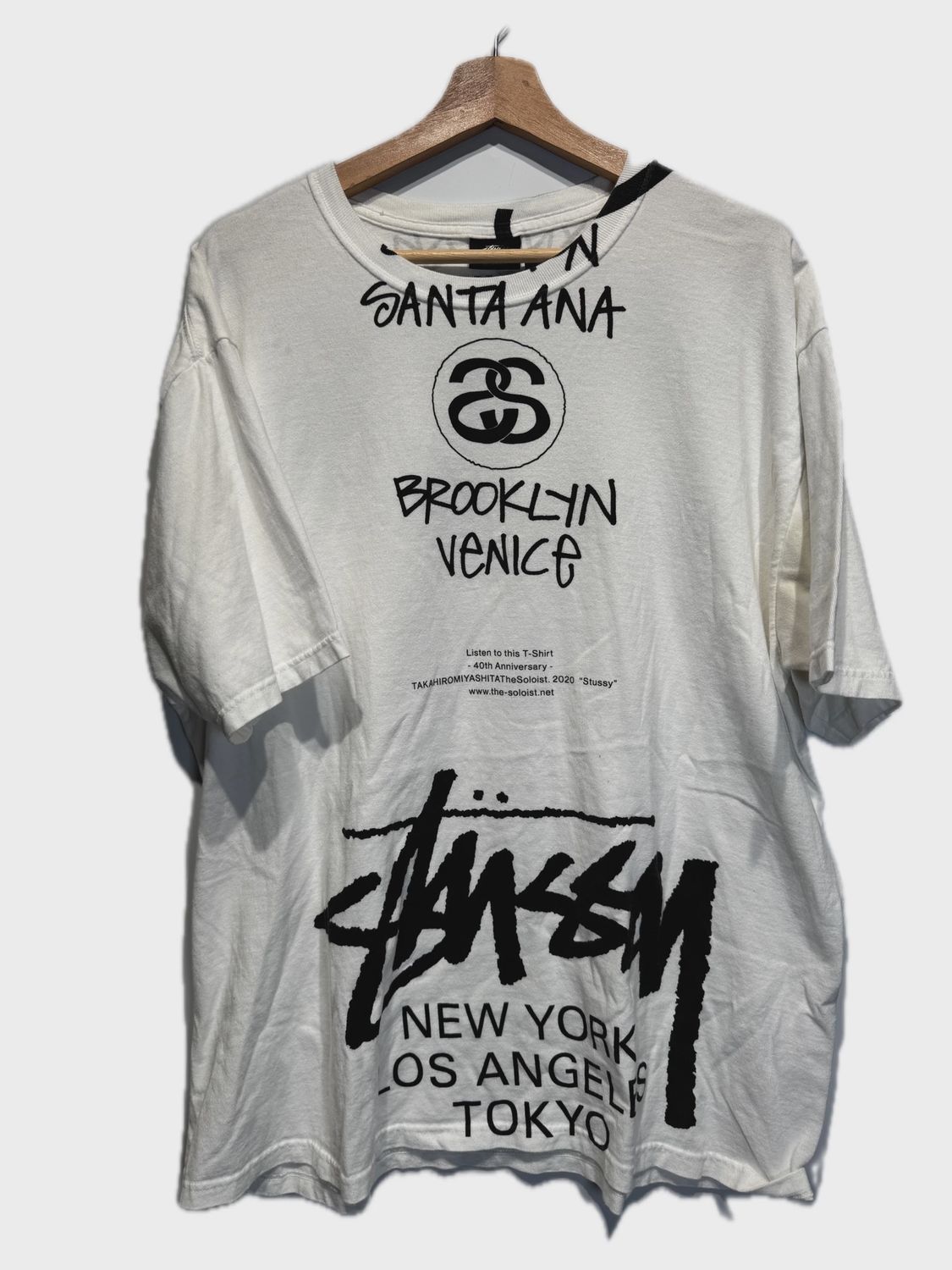 Stussy x Takahiro Miyashita The Soloist World Tour Collection Tee XL • Pre-Owned [6131]