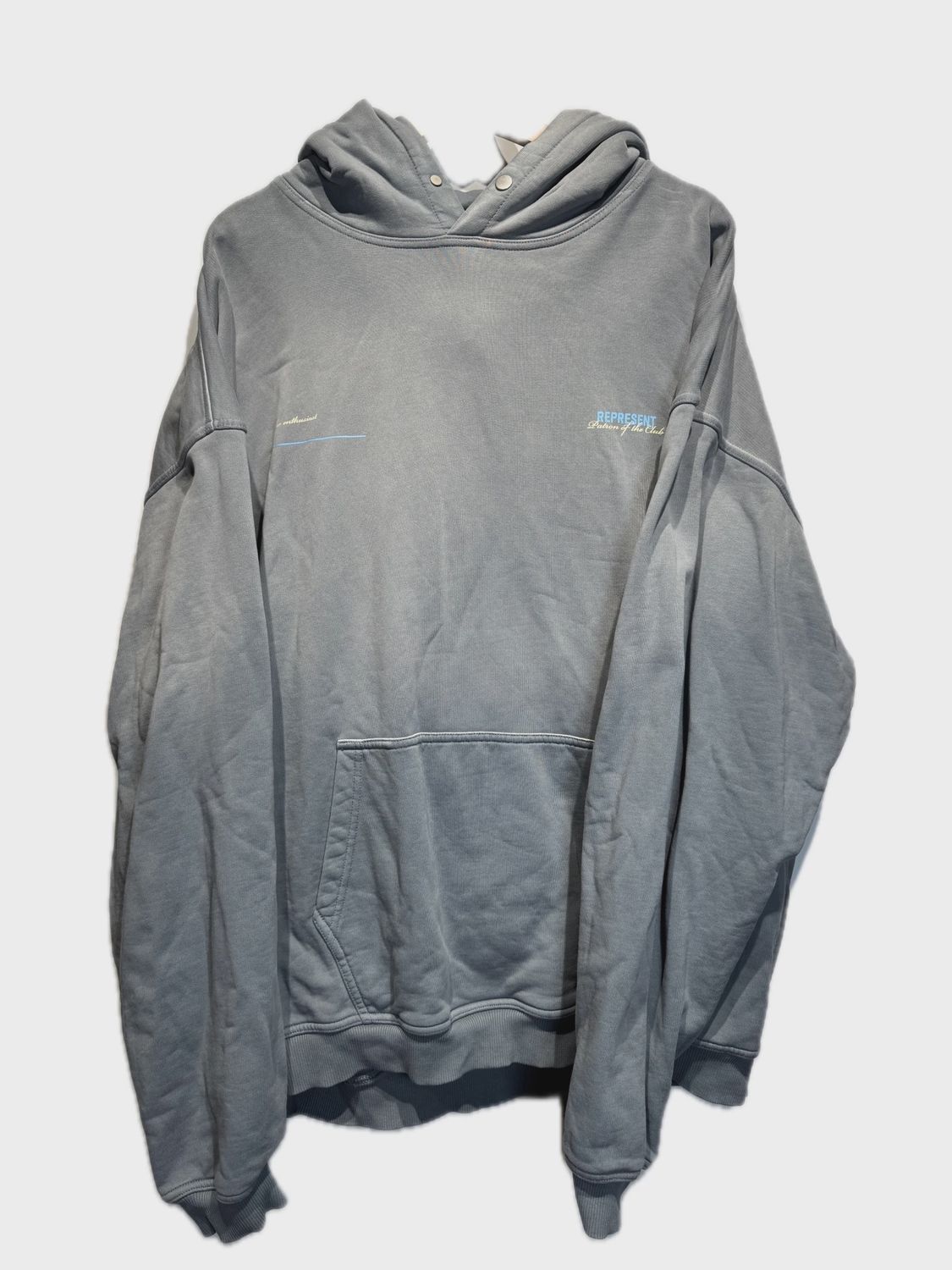 Represent Patron Of The Club Blue Hoodie size XXL • Pre-Owned [2898]