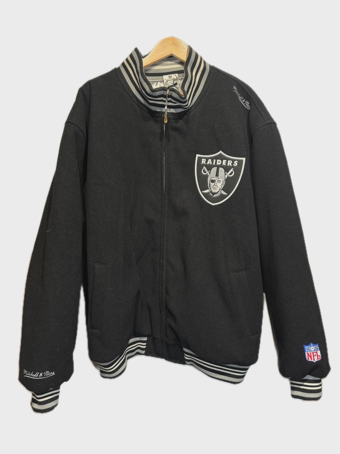 Mitchell And Ness Raiders Bomber Jacket Reversible • Pre-Owned [0125]