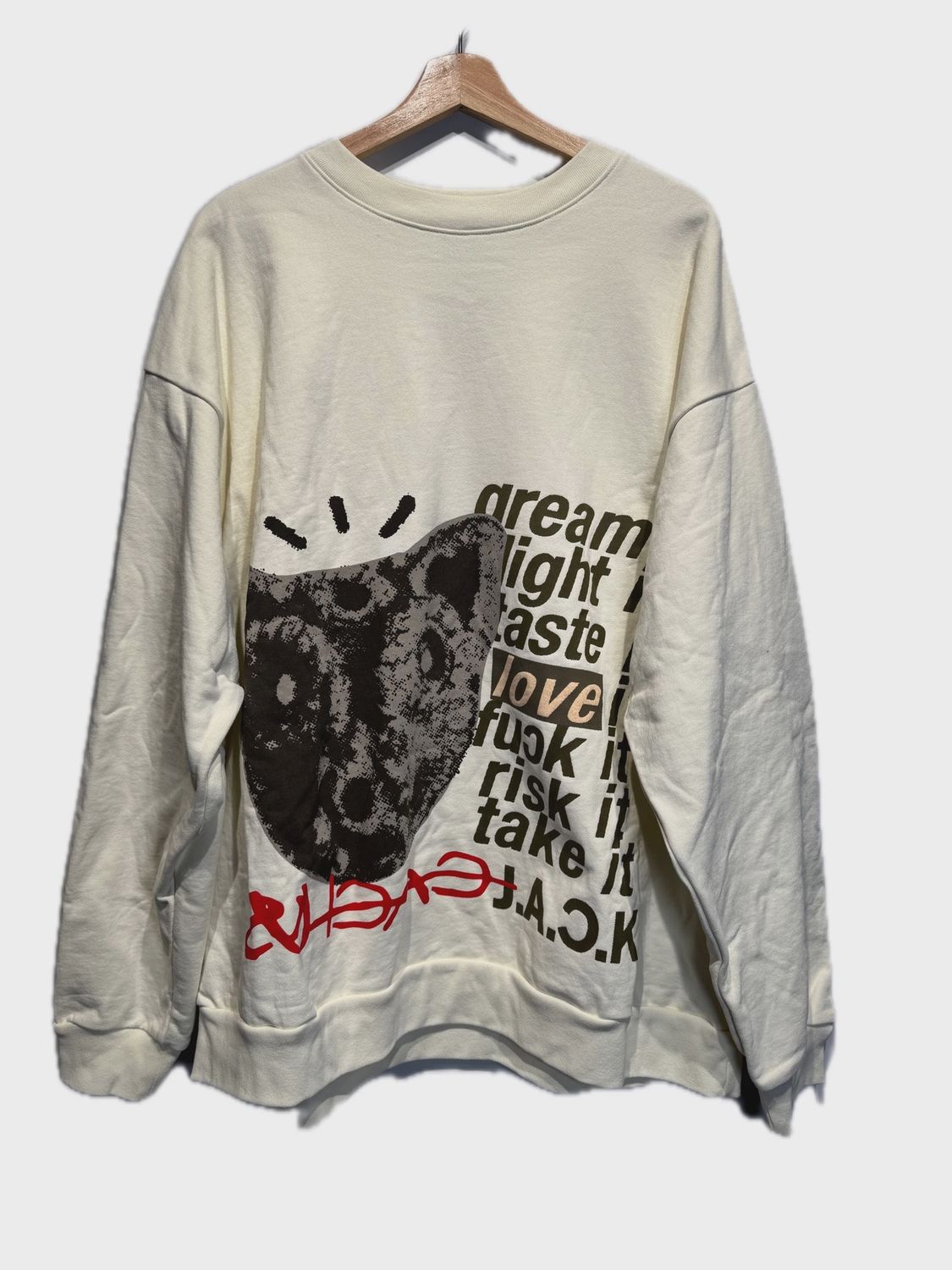 Cactus Jack by Travis Scott Cream Crewneck size XXL • Brand New [1461]