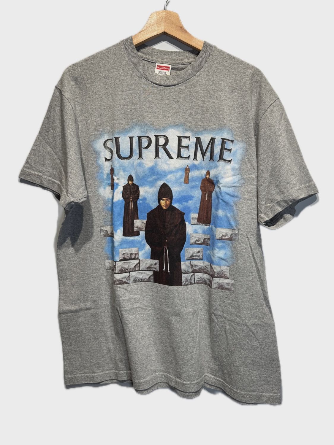 Supreme Levitation Tee Heather Grey size L • Pre-Owned [2313]