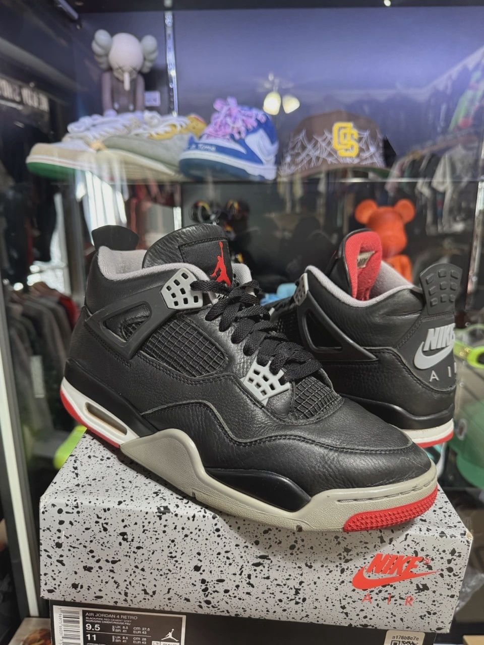 Air Jordan 4 Retro Black Red Reimagined • Pre-Owned [3959]