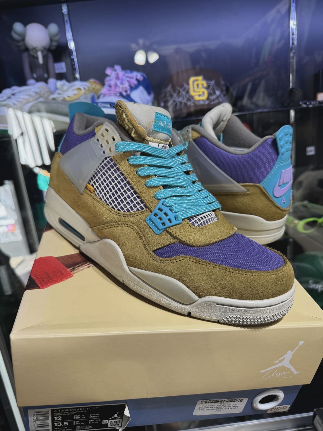 Jordan 4 Union Dessert Moss • Pre-Owned [6566]