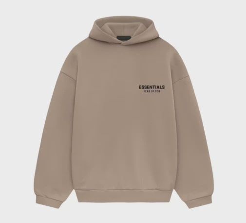 Fear of God Essentials Fleece Hoodie Desert Sand • Brand New [0969]