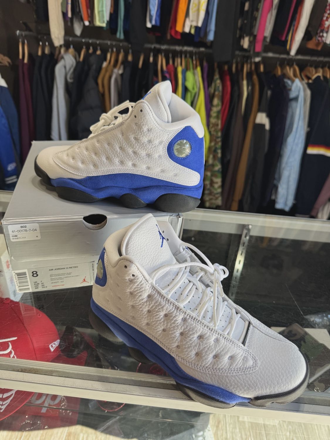 Air Jordan 13 Retro White Hyper Royal Blue Black • Pre-Owned [5862]