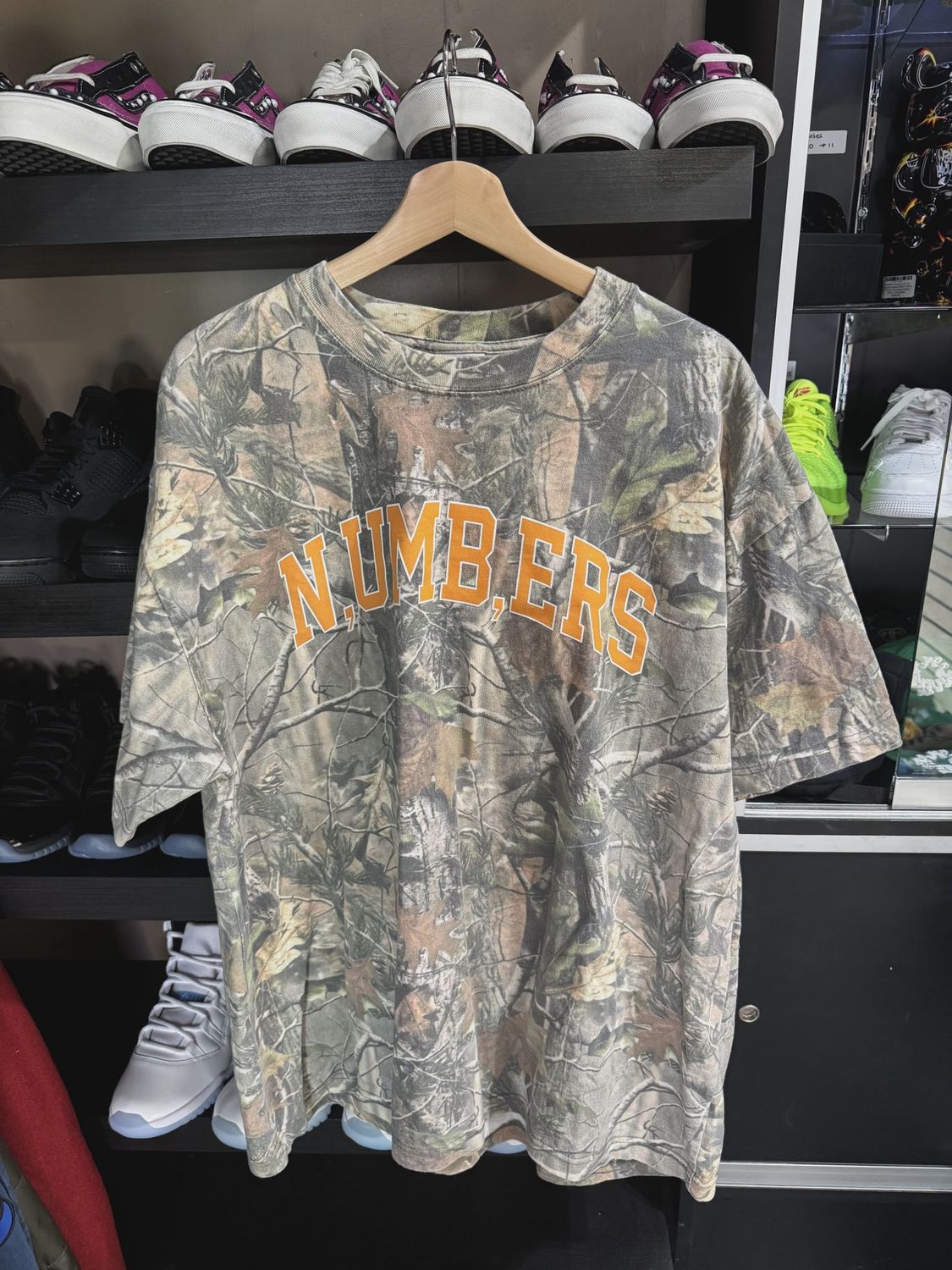 Midnight Organic Numbers Camo Tee size XL • Brand New [4482]