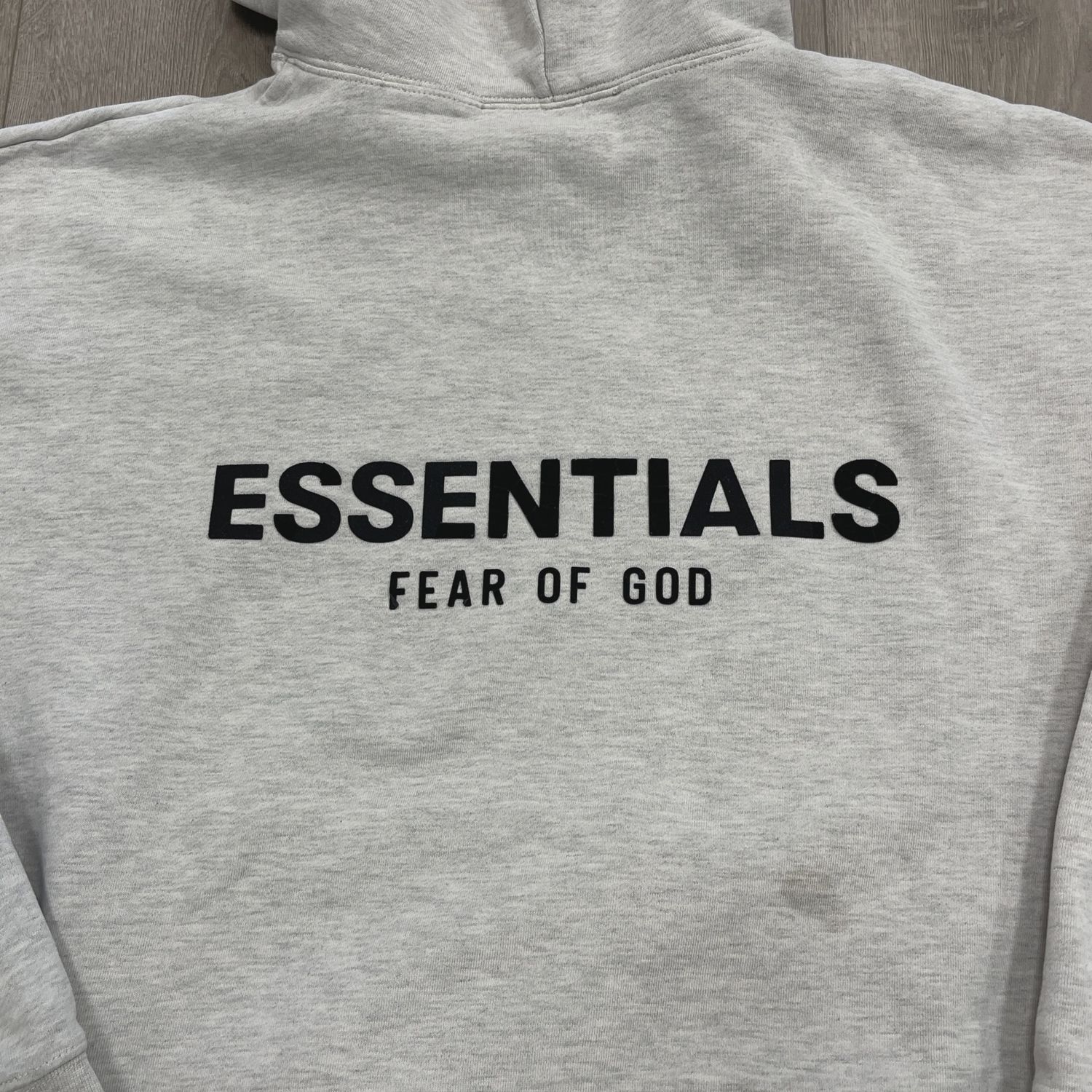 Fear of God Essentials Fleece Hoodie Desert Sand • Pre-Owned [9942]