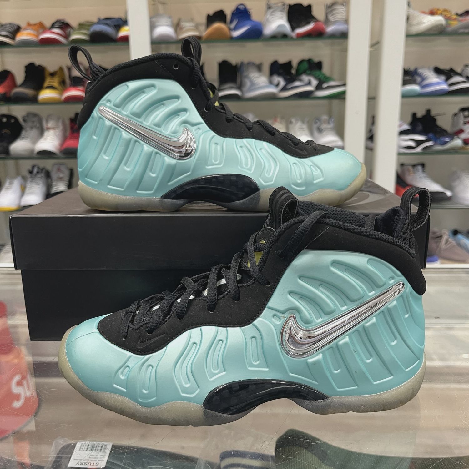 Nike Air Foamposite Pro Island Green (Grade School) • Pre-Owned [8774]