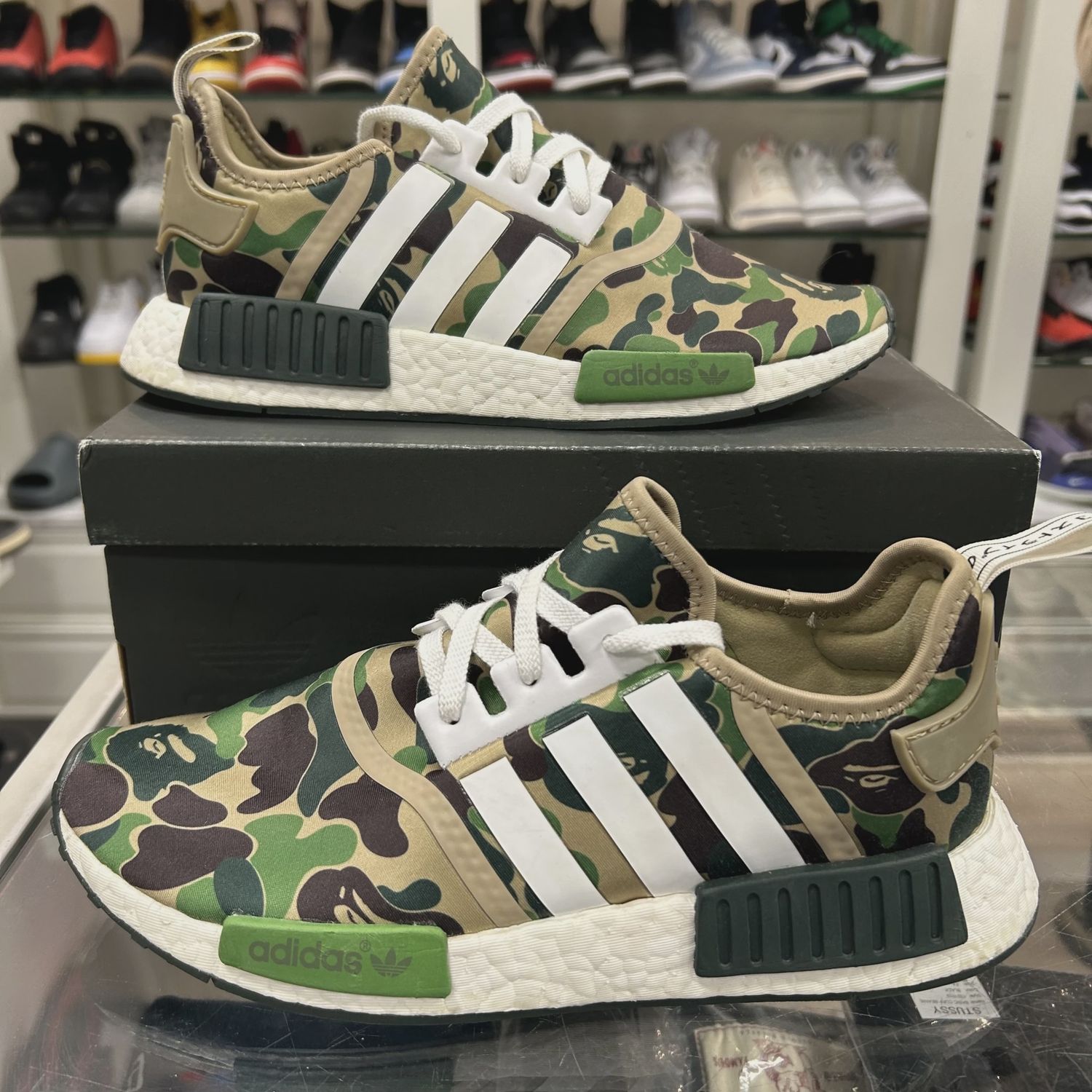 adidas NMD R1 Bape Olive Camo • Pre-Owned [2958]