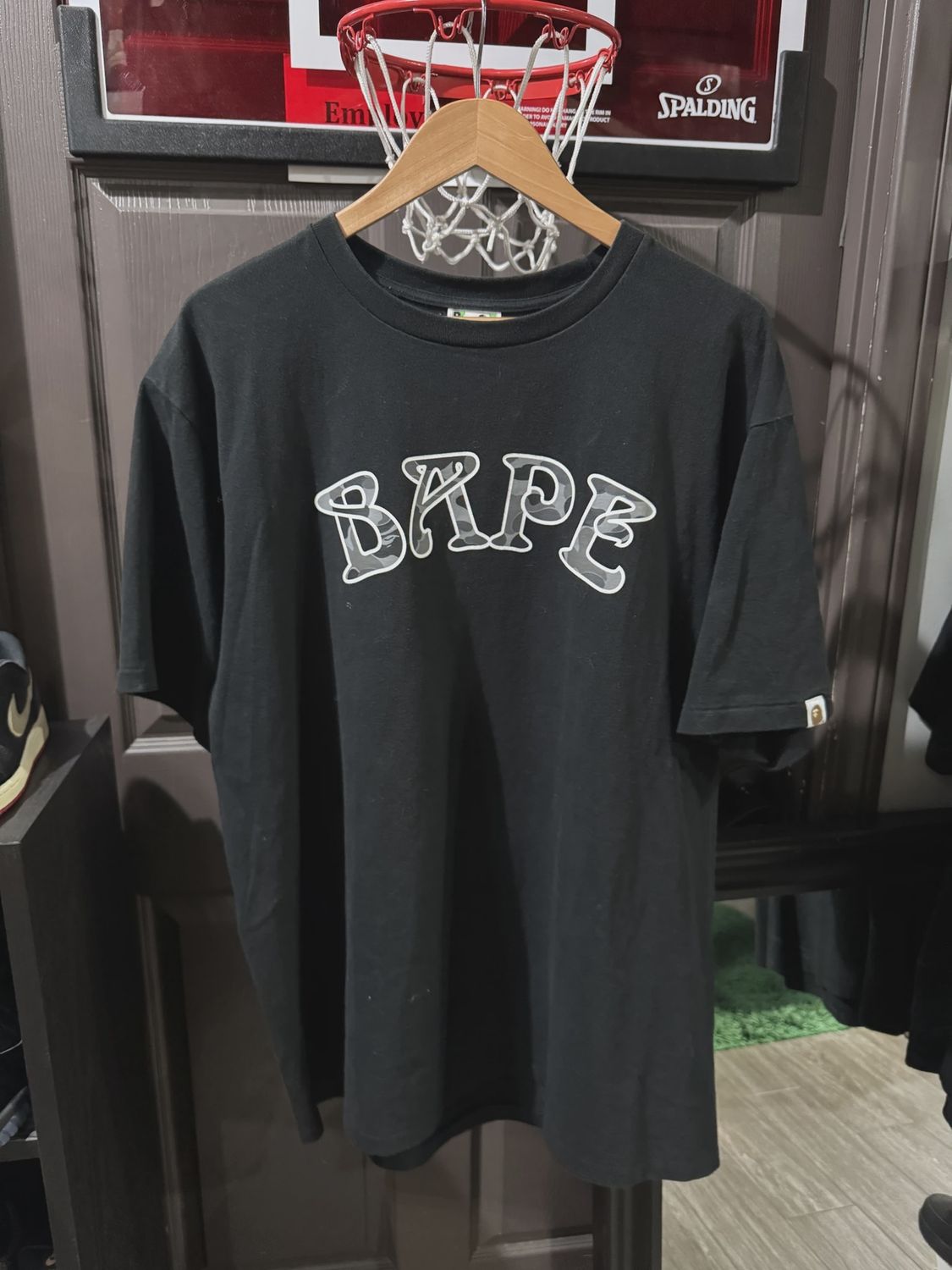 Bape Logo 88 Black Tee size XXL • Pre-Owned [0648]