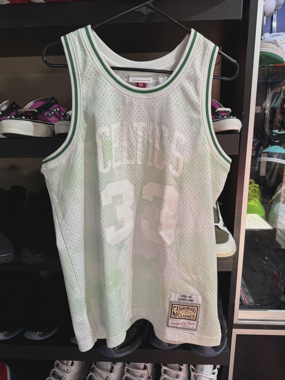 Mitchell &amp; Ness Celtics Bird Jersey size M • Pre-Owned [6079]