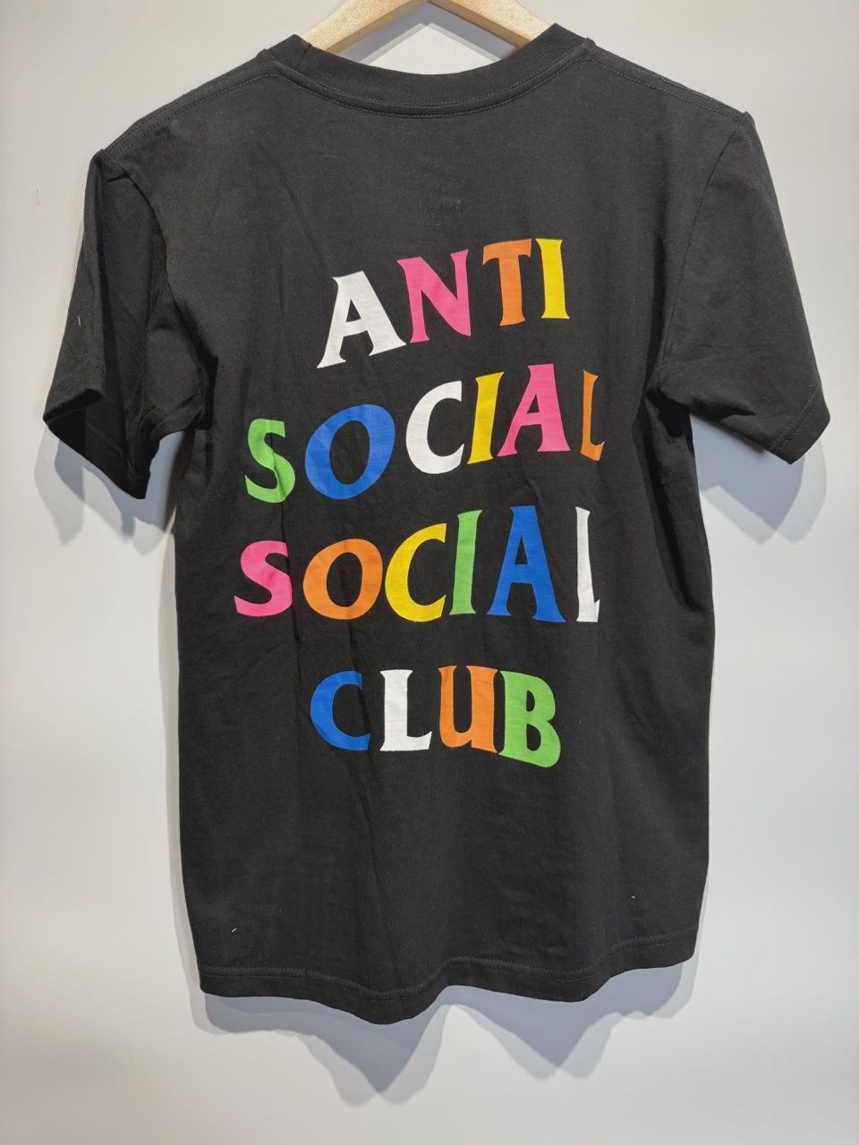 Anti Social Social Club Rainbow Tee • Pre-Owned [7597], Clothing Size: S, Product Condition: Pre-Owned