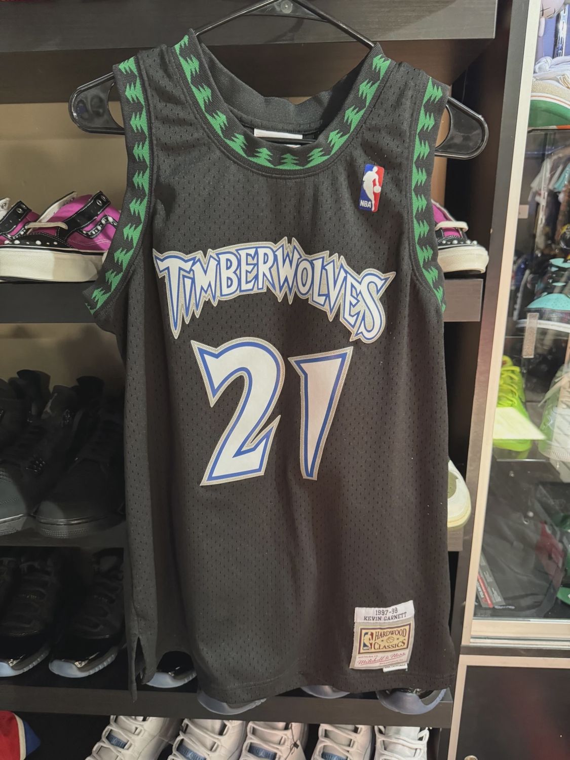 Mitchell &amp; Ness Timberwolves Garnett Jersey size M • Pre-Owned [0464]