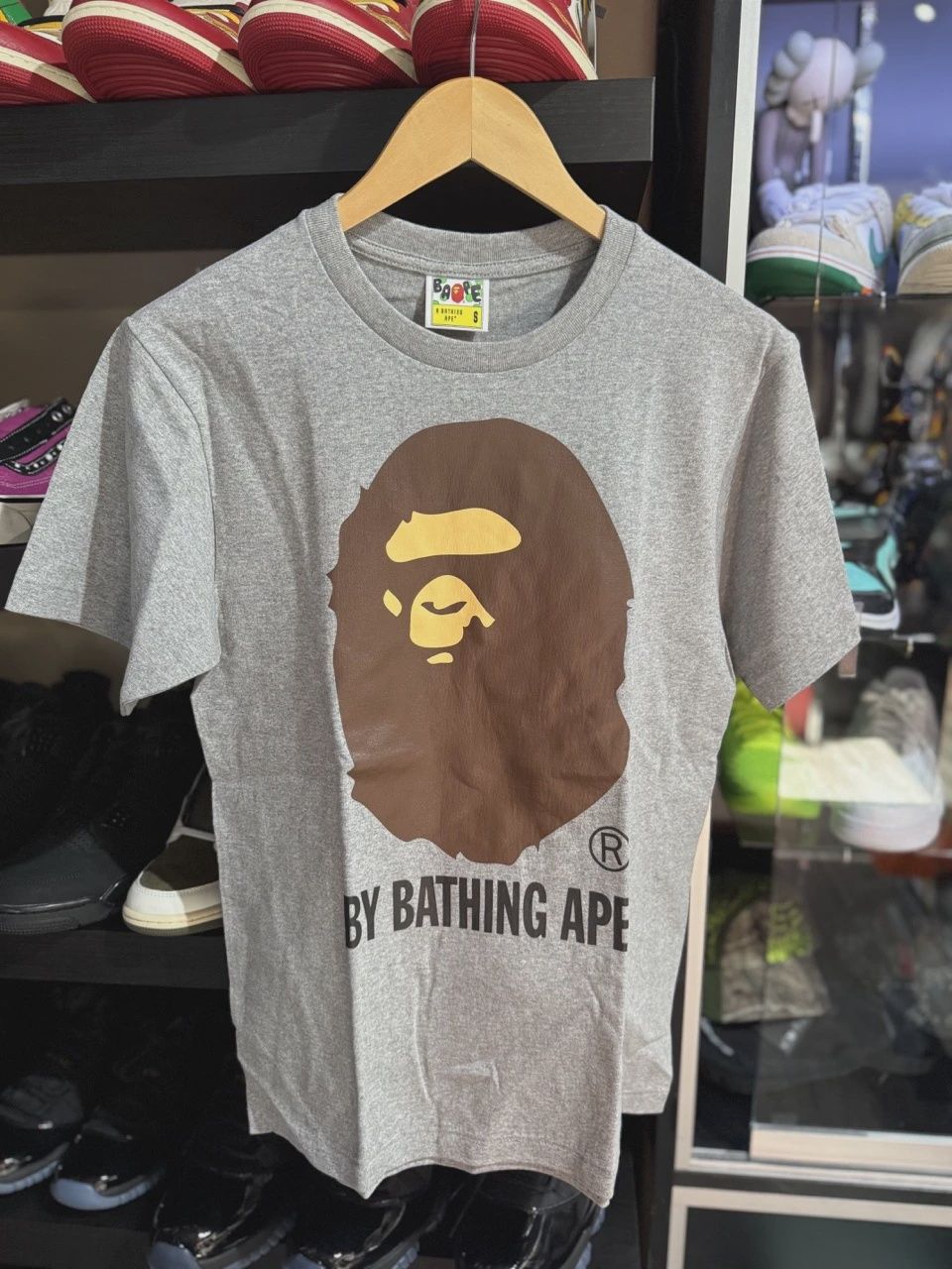 Bape Head Tee Gray • Brand New [0883], Clothing Size: S, Product Condition: Brand New