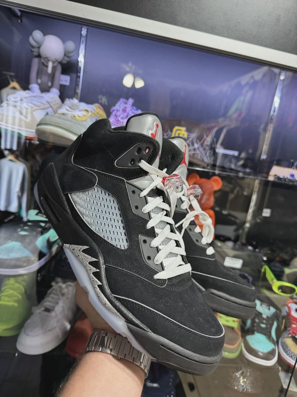 Air Jordan 5 Retro Original Black Metallic Reimagined Pre-Owned No Box • Pre-Owned [8192]