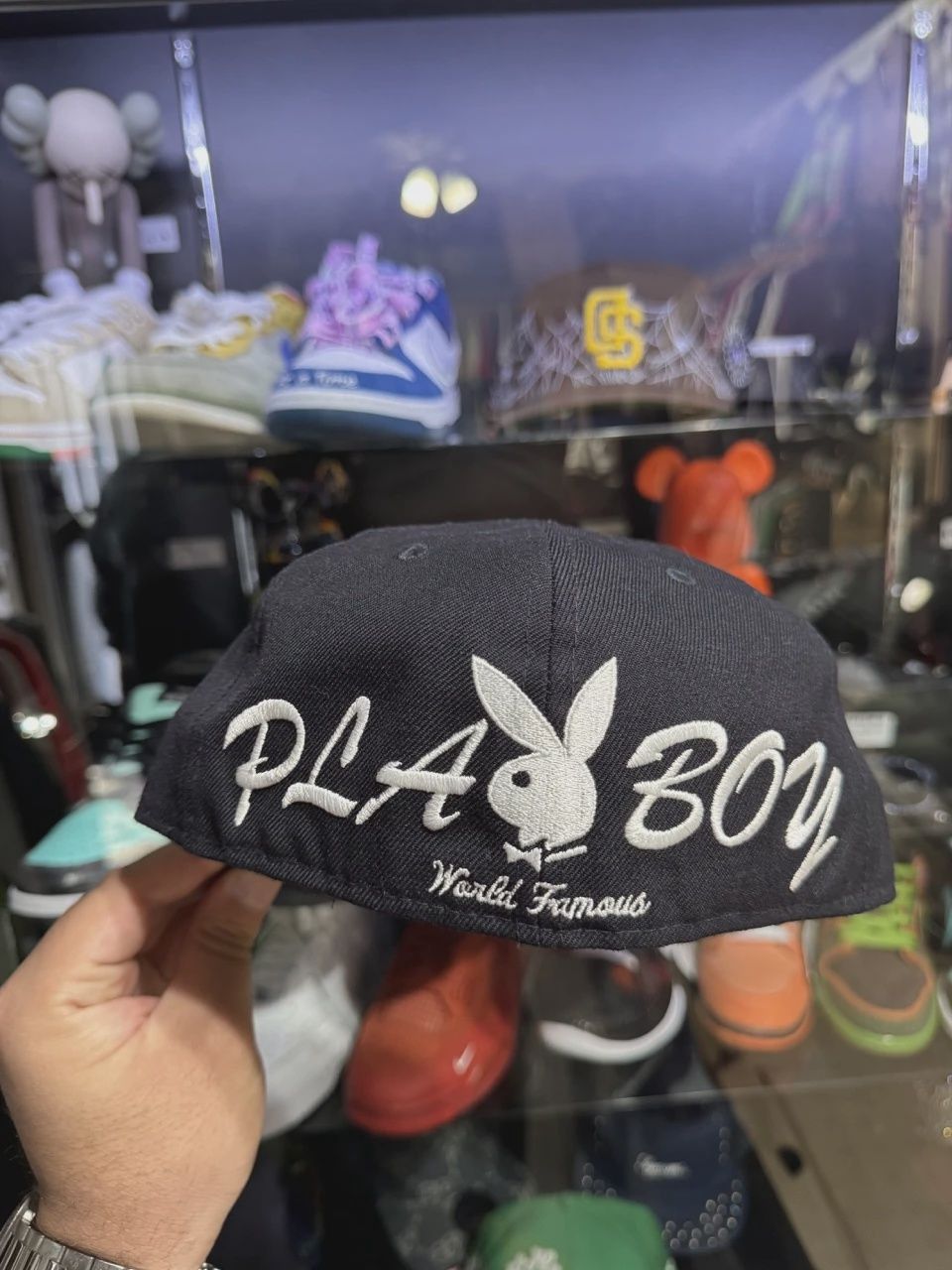 Supreme New Era Playboy Black box logo fitted • Brand New [0249], Accessory Size: 7 1/8, Product Condition: Brand New