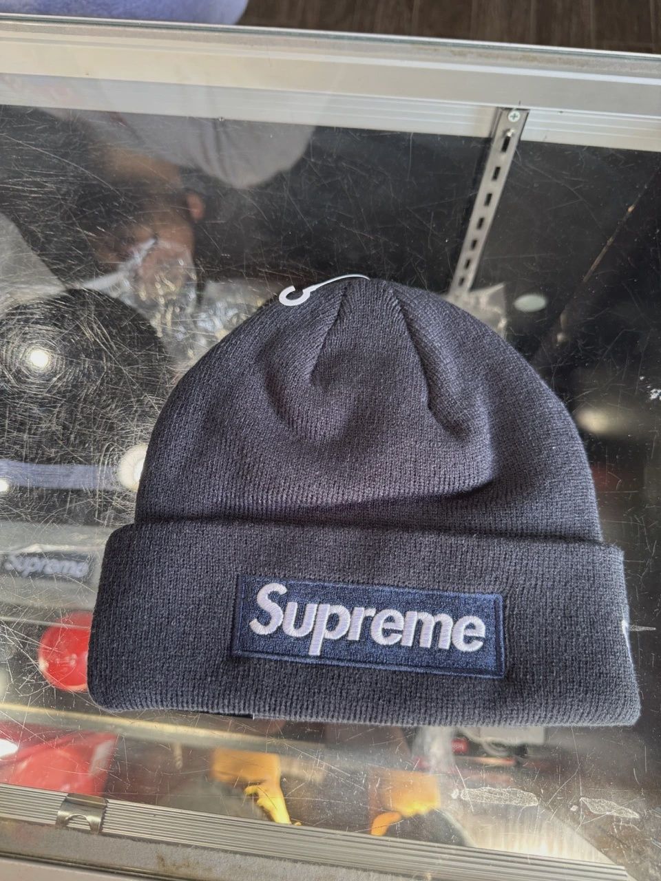 Supreme New Era Box Logo Beanie 'Navy' • Brand New [9778], Accessory Size: One Size, Product Condition: Brand New