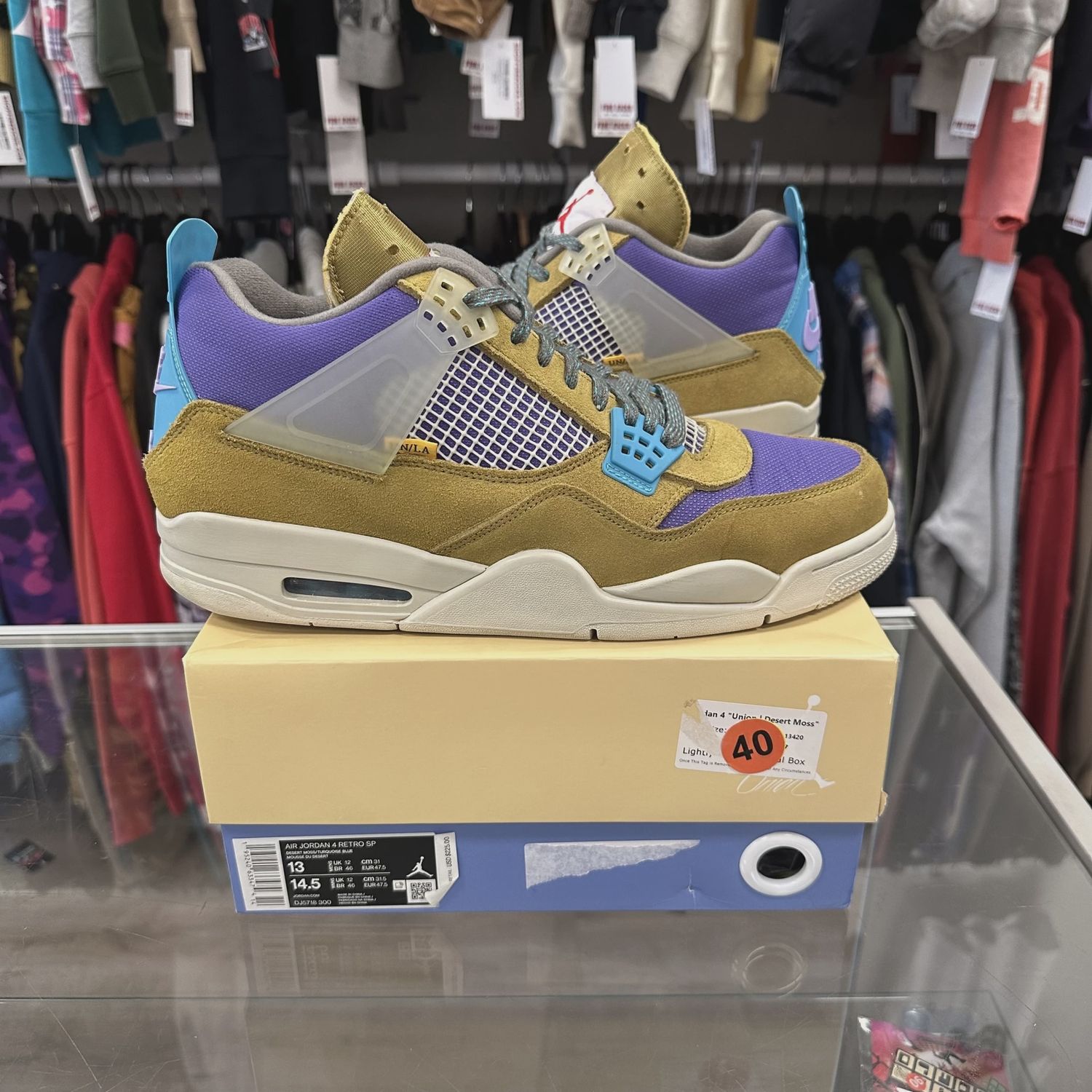 Air Jordan 4 Retro SP 30th Anniversary Union Desert Moss • Pre-Owned [4891]