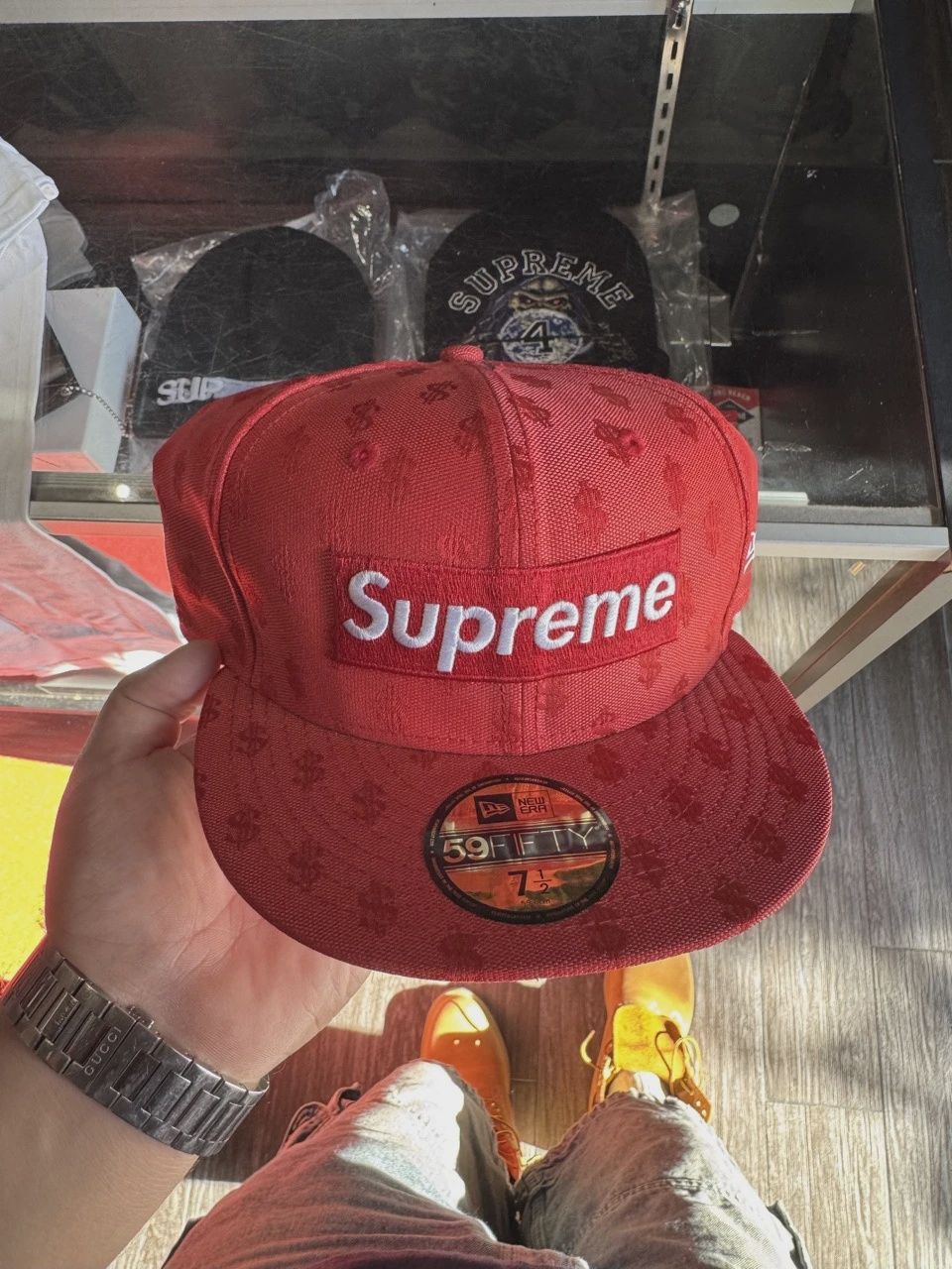 Supreme Monogram Box Logo New Era • Brand New [2203], Accessory Size: 7 1/2, Product Condition: Brand New