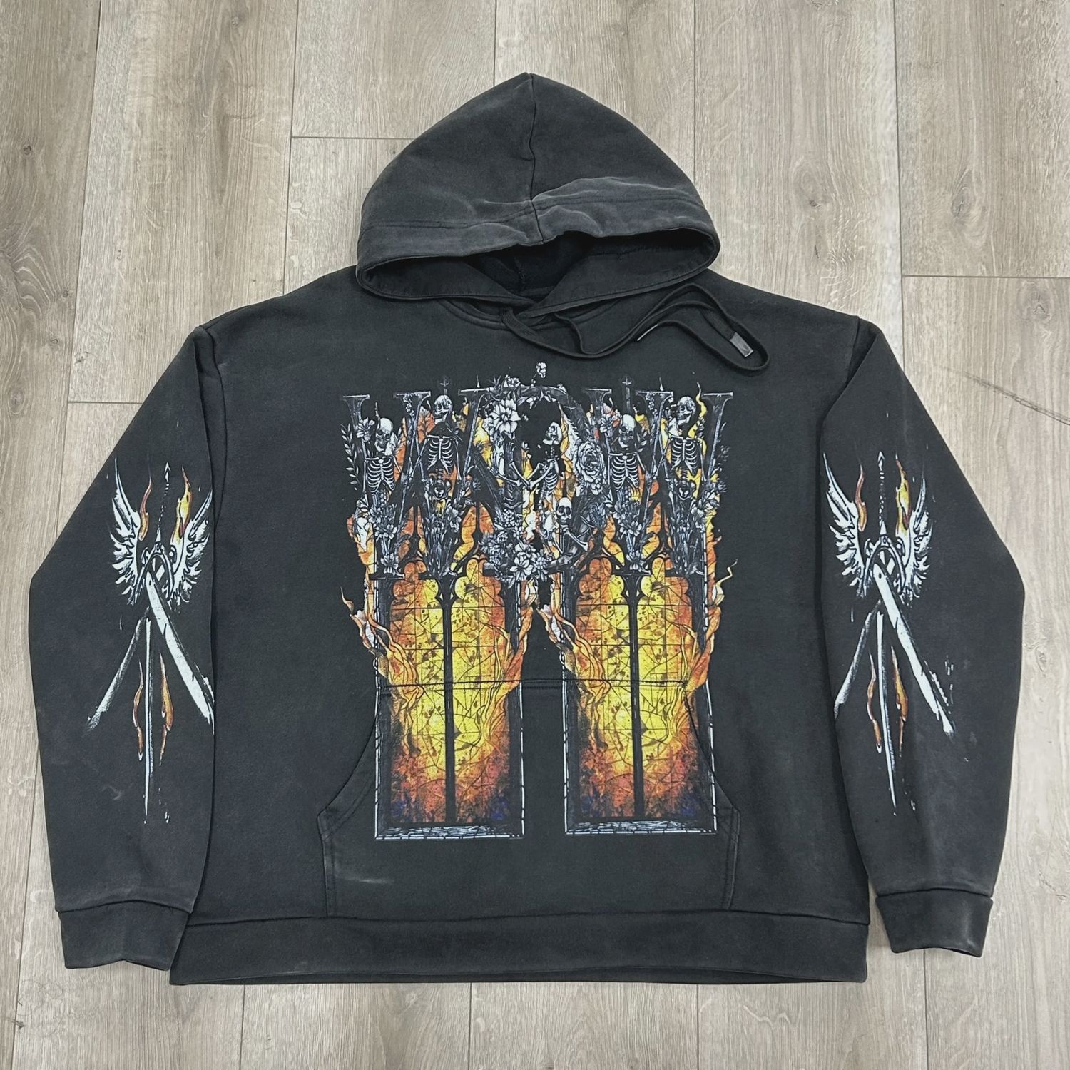 Who decides war hoodie • Pre-Owned [1293]