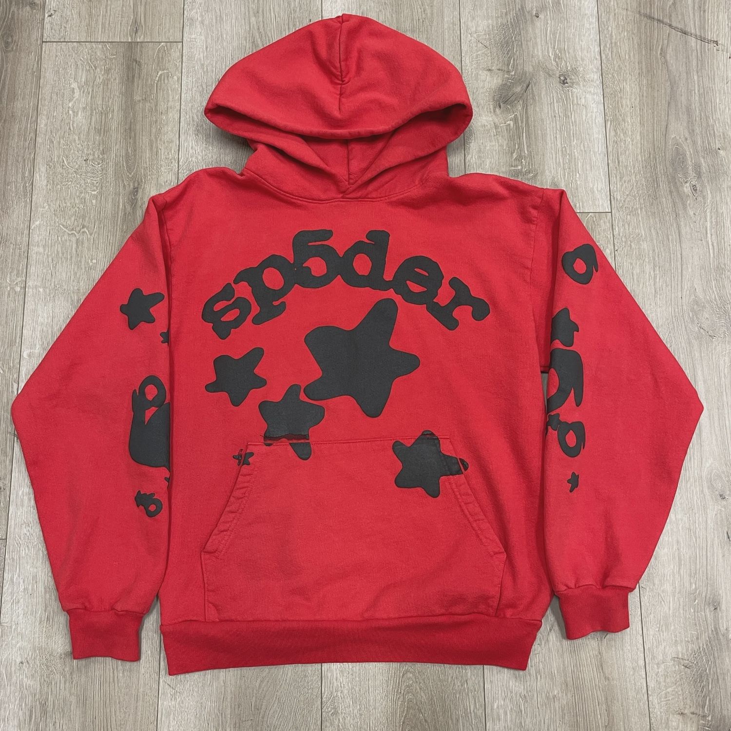 Sp5der Beluga Hoodie 'Red/Black' • Pre-Owned [4721]