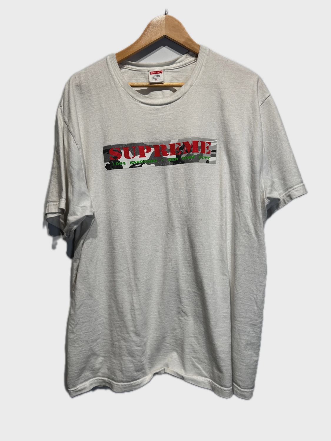 Supreme Hardcore Tee White size XL • Pre-Owned [8102]