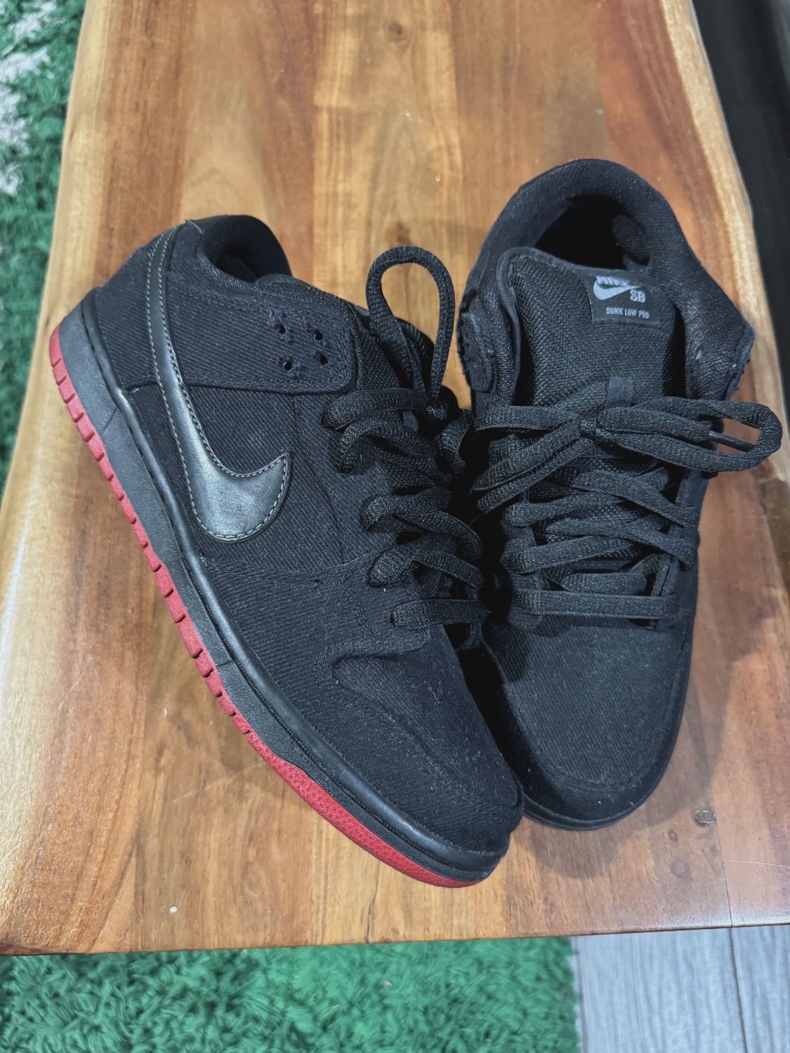 Nike SB Dunk Low Levis Black Denim • Pre-Owned [8478]
