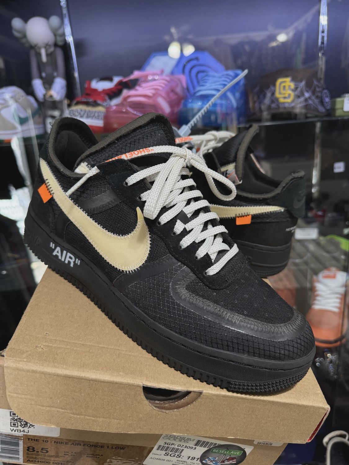 Nike Air Force 1 Low Off-White Black White • Pre-Owned [9979]