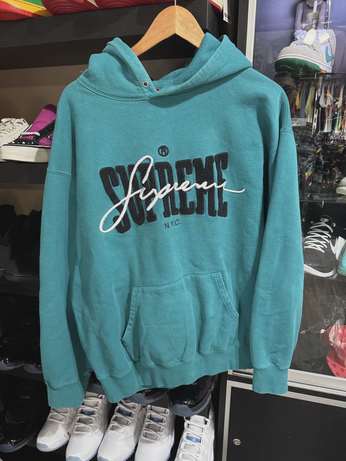 Supreme hoodie aqua • Pre-Owned [2836]
