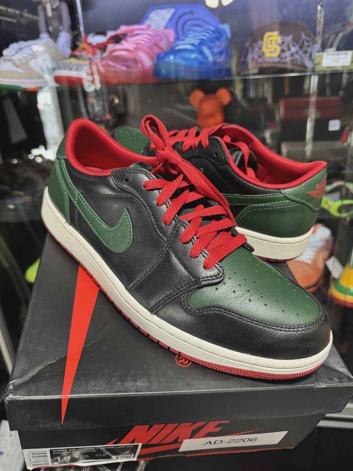 Air Jordan 1 Retro Low Original Gorge Green Varsity Red (Women's) • Pre-Owned [2774]