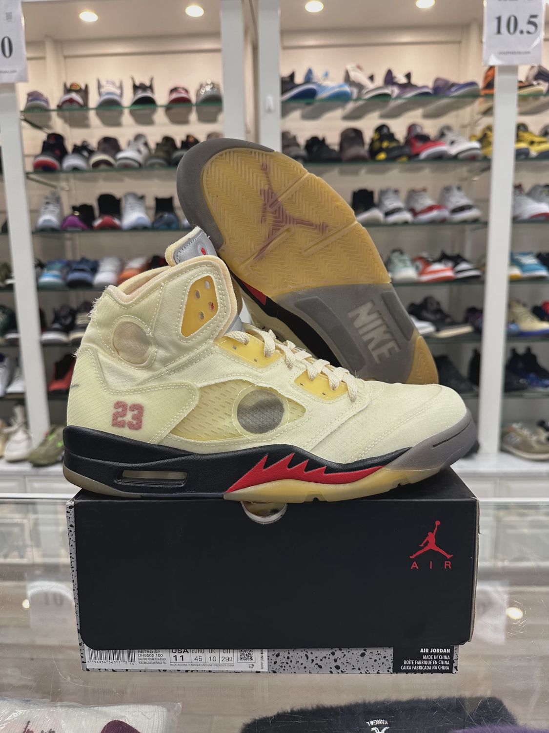 Air Jordan 5 Retro Off-White Sail • Pre-Owned [4752]