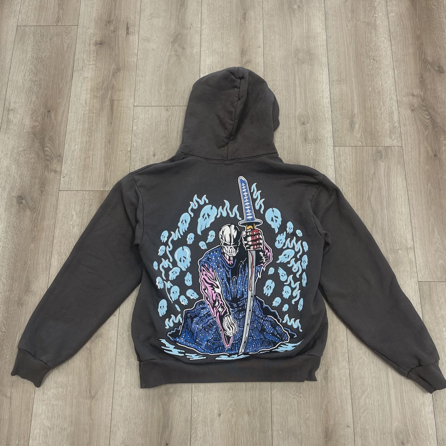 Warren Lotas "Death Life Eyes" pullover hoodie • Pre-Owned [2452]