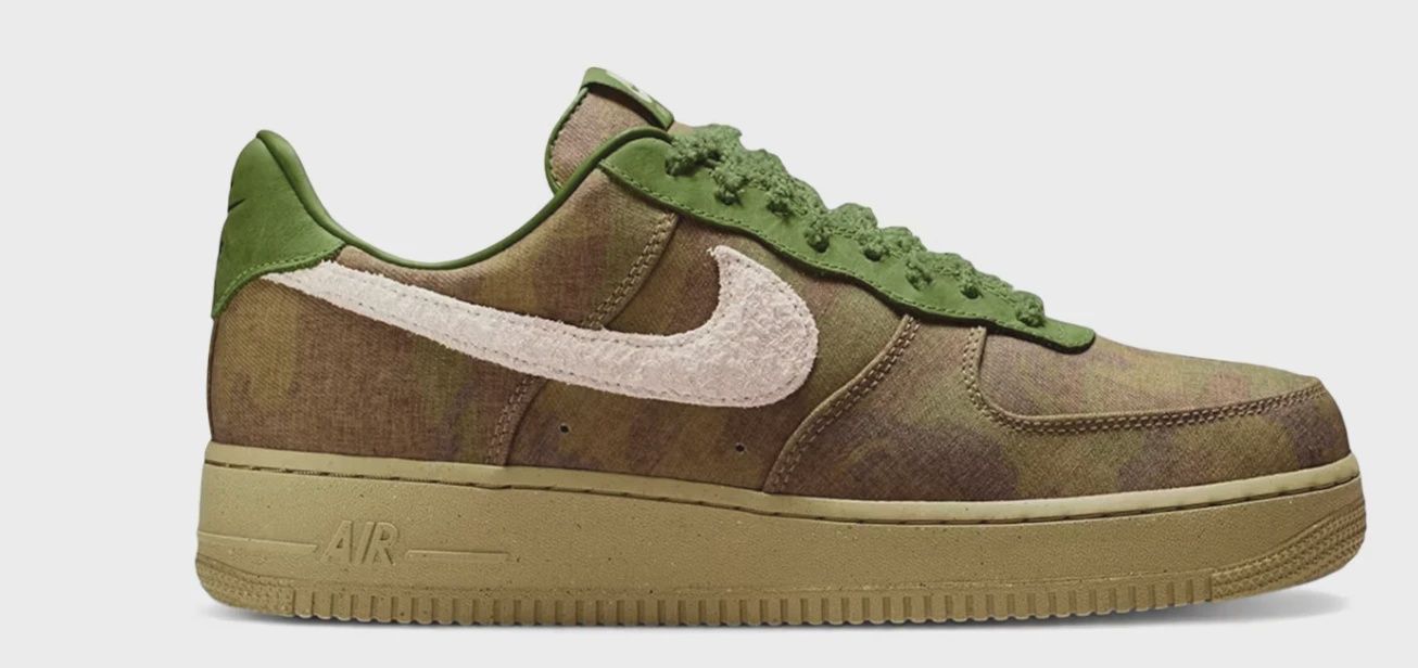 Nike Air Force 1 Low QS Wheatgrass Camo • Brand New [3277]